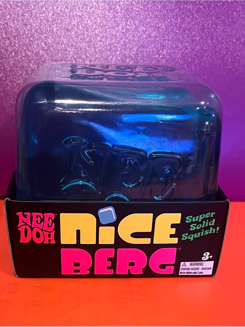 Nice Berg Super Solid Squish Toy - Blue XTRA LARGE needoh niceberg